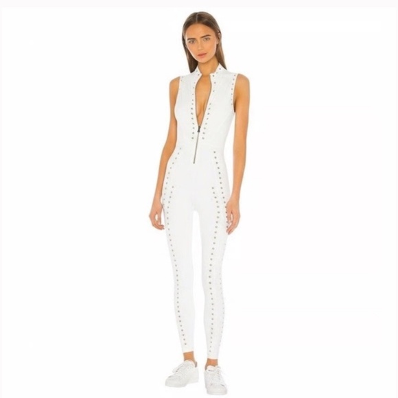 NWT GiGi C Sarah Jumpsuit in White Sz XS - Picture 3 of 5
